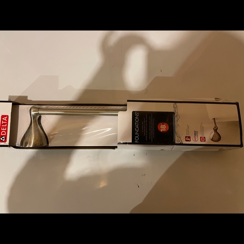 NWT in the box Delta 18” Towel Bar